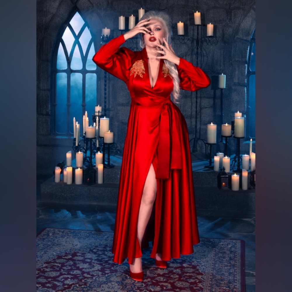 La Femme En Noir Dracula Robe Dress worn once